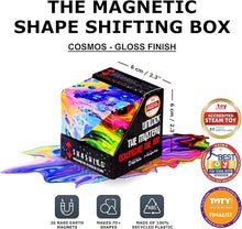 Load image into Gallery viewer, SHASHIBO Shape Shifting Box - Award-Winning, Patented Fidget Cube w/ 36 Rare Earth Magnets - Transforms Into Over 70 Shapes, Download Fun in Motion Toys Mobile App (Holographic - Cosmos)
