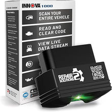 Load image into Gallery viewer, Innova 1000 OBD2 Scanner Bluetooth - Check Engine ABS SRS - No Subscriptions - Free Updates - Diagnostic Scanner for iPhone &amp; Android - Supports 1996-2022 Vehicles - App Only Works in The USA
