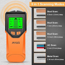 Load image into Gallery viewer, Stud Finder Wall Scanner - 5 in 1 Stud Finder Tool w/Microprocessor Chip and HD LCD Display, Stud Detector Beam Finders for the Center and Edge of Wood AC Wire Metal Studs Joist Pipe (Tangerine)
