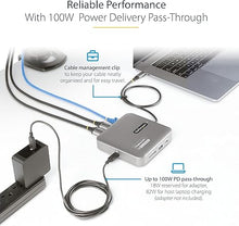 Load image into Gallery viewer, StarTech.com USB C Multiport Adapter, Dual 4K 60Hz HDMI, 2-Port USB-A/USB-C 10Gbps Hub, 100W PD, Gigabit NIC, SD, Travel Dock
