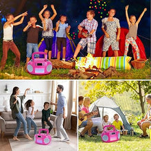 Load image into Gallery viewer, hPlay GC09 Kids Boombox, Top Loading CD Player, Bluetooth connectivity for Smartphones, Effortless AUX, USB, Radio and MP3 connectivity, Sing Along Function (Microphone not Included), Pink
