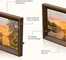 Load image into Gallery viewer, Dragon Touch Digital Picture Frame -10.1 WiFi Digital Photo Frame for Gifts,Show Videos on Auto-Rotate &amp; Wall-Mountable Touch Screen Frame,Easy Share, Send via Phone APP, Email,Wood Brown
