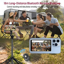 Load image into Gallery viewer, Selfie Monitor Screen,4-inch Magnetic Phone Vlog Selfie Monitor Screen 4K 60fps Bluetooth Remote,Back Camera Monitor for Vlog Live Stream TikTok,Compatible with iPhone/Android （White）

