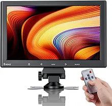 Load image into Gallery viewer, Eyoyo 10 inch Monitor, 1024x600 Small HDMI Monitor, HDMI VGA AV Monitor with Remote Control &amp; Speaker, Portable Display for Gaming Raspi PC DVD Car
