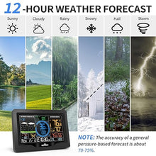 Load image into Gallery viewer, WiFi Weather Station 7-in-1, Home Weather Stations Wireless Indoor Outdoor with Rain Gauge and Wind Speed, Weather Station with Smart APP, Thermo-Hygrometer Sensor, Solar Powered Outdoor Sensor
