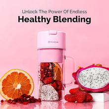 Load image into Gallery viewer, Personal Portable Blender For Shakes &amp; Smoothies, Leakproof &amp; Stylish Portable Mason Jar Shaker, Rechargeable Mini Blender with 10-Blade Blending System 14oz, Pink
