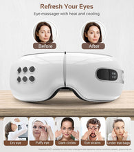 Load image into Gallery viewer, Eye Massager with Heat and Cooling for Migraines, Reducing Dry Eyes, Puffy Eyes and Eyestrain - Heated Eye Massager Mask Massage Eyes and Temples for Relaxation - Ideal Gift for Women and Men
