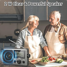 Load image into Gallery viewer, Portable AM FM Shortwave Radio,Battery Operated Radio by 4D Cell Batteries or AC Power Transistor Radio with LCD Display,Time Setting,3.5mm Earphone Jack,Big Speaker,High/Low Tone for Home,Gift
