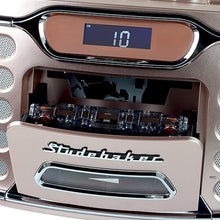 Load image into Gallery viewer, Studebaker Retro Edge Big Sound Bluetooth Boombox with CD/Cassette Player-Recorder/AM-FM Stereo Radio (Rose Gold/SB2150RG)
