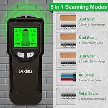 Load image into Gallery viewer, Stud Finder Wall Scanner - 5 in 1 Stud Finder Tool w/Microprocessor Chip and HD LCD Display, Stud Detector Beam Finders for the Center and Edge of Wood AC Wire Metal Studs Joist Pipe (Coal)
