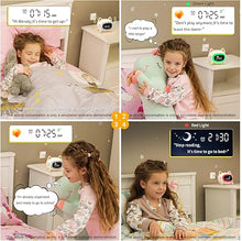 Load image into Gallery viewer, Kids Alarm Clock Ok to Wake Alarm Clock for Kids, Toddlers Night Light Clock for Bedroom, Cat Alarm Clock with Sleep Training and Sound Machine, Birthday Gift for Boy Girls Children
