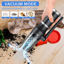 Load image into Gallery viewer, ATEngeus Compressed Air Duster &amp; Vacuum, 77000 RPM Cordless Air Duster, 3 in1 Air Blower, Detachable Battery, Replaces for Air Cans, Keyboard Cleaner, Vacuum Cleaner for pc
