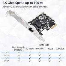Load image into Gallery viewer, IO CREST 2.5 Gigabit Ethernet PCI Express PCI-E Network Interface Card 10/100/1000/25000 Mbps RJ45 LAN SI-PEX24059
