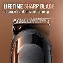 Load image into Gallery viewer, King C. Gillette Cordless Beard Trimmer for Men, Kit includes 1 Trimmer, 3 Interchangeable Combs, 1 Cleaning Brush, 1 Charger, 1 Travel Bag, BLUE
