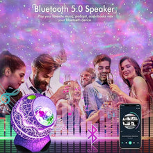 Load image into Gallery viewer, Rossetta Galaxy Projector, Star Projector for Bedroom, Night Lights for Kids Room with White Noise, Bluetooth Speaker, Timer and Remote, Room Decor, Gifts for Girls, Boys, Adults, Christmas, Birthday

