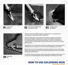 Load image into Gallery viewer, Allturn Plastic Welder,Plastic Welding Kit 3 in 1,Plastic Repair Welder Kit,1000pcs Plastic Welding Staples,Plastic Welding Rods Kit,Repair for Most Thermoset Plastics,Yellow
