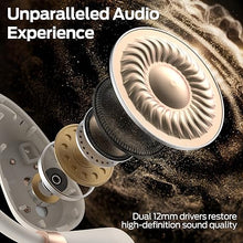 Load image into Gallery viewer, Monster Open Ear AC210 Headphones, Bluetooth 5.4 Earphones Stereo Sound, Wireless Headphones 30 Hours Playback, Type-C Charging, HD Clear Calls, Touch Control, IPX5 Waterproof Open Ear Earbuds,White
