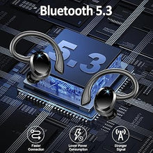 Load image into Gallery viewer, Wireless Earbuds Bluetooth Headphone Sport, 2024 Bluetooth 5.3 Earbud 14.2mm Driver Stereo Over Ear Buds, 48Hrs Earphone with Earhook, Noise Cancelling Mic, IP7 Waterproof Headset for Workout/Running
