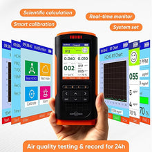 Load image into Gallery viewer, Air Quality Monitor,PM2.5 Haze VOCs Formaldehyde Meter,Air Quality Meters for Home,School,Office Indoor/Outdoor
