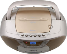 Load image into Gallery viewer, JENSEN CD-590-C CD-590 1-Watt Portable Stereo CD and Cassette Player/Recorder with AM/FM Radio and Bluetooth (Champagne)
