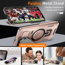 Load image into Gallery viewer, for Samsung Galaxy S25 Case with Screen Protector 6.2-Inch,[Compatible with Magsafe][Adjustable Camera Cover Stand] Military-Grade Protection Shockproof Protective Magnetic Case-Rose Gold
