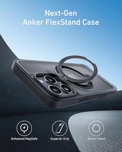 Load image into Gallery viewer, Anker Ultra Magnetic for iPhone Case with Sturdy 360° Ring Stand, Military-Grade Shockproof Kickstand Compatible with MagSafe (for iPhone 16 Plus, Black)
