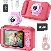 Load image into Gallery viewer, Kid Camera,Camera for Kid,2.4in IPS Screen Digital Camera,180°Flip Len Student Camera,Children Selfie Camera with Playback Game,Christmas/Birthday Gift for 4 5 6 7 8 9 10 11 Year Old Girl Boy
