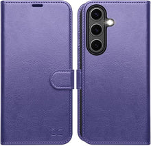 Load image into Gallery viewer, OCASE Compatible with Galaxy S25 Wallet Case, PU Leather Flip Folio Case with Card Holders RFID Blocking Kickstand [Shockproof TPU Inner Shell] Protective Phone Cover 6.2 Inch 2025, Purple
