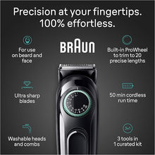 Load image into Gallery viewer, Braun All-In-One Style Kit Series 3 3430, 3-in-1 Trimmer for Men with Beard Trimmer, Ear &amp; Nose Trimmer, Hair Clippers, Ultra-Sharp Blade, 20 Length Settings, Washable
