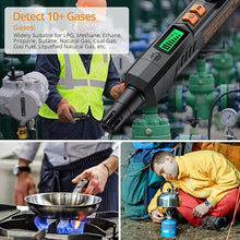 Load image into Gallery viewer, Neoteck Gas Leak Detector Natural Gas Detector with Audible &amp; Visual Alarm, Portable Gas Sniffer to Locate Combustible Gas Leak Sources Like Methane, Propane for Home-Black
