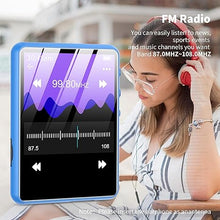 Load image into Gallery viewer, 64GB MP3 Player - SWOFY M4 Music Player with Bluetooth 5.3 HiFi Sound Shuffle Single Loop FM Radio Built-in HD Speaker Mini Design Ideal for Sport (Earphones Included)
