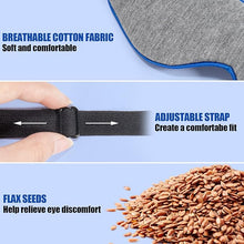 Load image into Gallery viewer, Heated Eye Mask, Dry Eye Mask Heat Eye Compress with Flaxseed, Warm Eye Compress Heating Pad with Temperature Timer Control for Sleep, Blepharitis, Dark Circles, MGD, Puffy Eyes (Blue)
