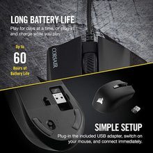 Load image into Gallery viewer, Corsair Harpoon RGB Wireless Gaming Mouse-Backlit RGB LED, 10000 DPI, Optical - Black
