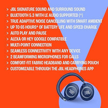 Load image into Gallery viewer, JBL Live 770NC - Wireless Over-Ear Headphones with True Adaptive Noise Cancelling with Smart Ambient, Up to 65 Hours of Battery Life, Comfort-fit Fabric Headband &amp; Carrying Pouch (Black)

