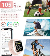 Load image into Gallery viewer, Smart Watch for Women Android &amp; iPhone, Alexa Built-in IP68 Waterproof Fitness Watch with Bluetooth Call (Answer/Make), Heart Rate/Sleep/SpO2 Monitor, 100+ Sports Trackers
