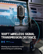 Load image into Gallery viewer, ALABS USB Wireless Cardioid Condenser Microphone for Podcast,Gaming and Home Office,100ft Signal Transmission Distance,Streaming Mic with LED Quick Mute Indicator and Noise Cancelling for PC,Mac
