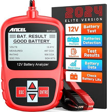 Load image into Gallery viewer, ANCEL BST200 Car Battery Tester 12V 100-1100 CCA Automotive Bad Cell Load Test Tool Digital Analyzer Tester for Car Truck Motorcycle SUV Boat and More
