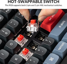 Load image into Gallery viewer, Keychron V6 Wired Custom Mechanical Keyboard Knob Version, Full-Size QMK/VIA Programmable Macro with Hot-swappable Keychron K Pro Red Switch Compatible with Mac Windows Linux Black (Non-Transparent)
