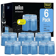 Load image into Gallery viewer, Braun Clean &amp; Renew Refill Cartridges CCR, Replacement Shaver Cleaner Solution for Clean&amp;Charge Cleaning System, Pack of 6
