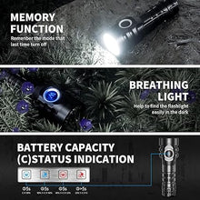 Load image into Gallery viewer, WUBEN E6 Pocket Flashlight Rechargeable 900 High Lumens, 5 Modes EDC Tactical Flashlight, Small but Powerful LED Flashlight, IP68 Waterproof Light Projector for Hunting, Outdoor, Hiking, Emergency
