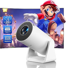 Load image into Gallery viewer, [270°Adjustable Stand] Mini projector with WiFi and Bluetooth, Outdoor Portable Movie Projector 1080P Support, Auto Keystone Home Projector for Phone/TV Stick/Laptop, WiMiUS Latest S27
