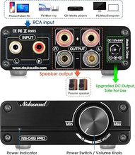 Load image into Gallery viewer, Nobsound Mini Dual TPA3116 Digital Power Amplifier HiFi Stereo Amp Audiophile-Grade 2.0 Channel 100W×2 NE5532P Pre-Amp (Black)
