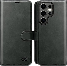 Load image into Gallery viewer, OCASE Compatible with Galaxy S25 Ultra Wallet Case, PU Leather Flip Folio Case with Card Holders RFID Blocking Kickstand [Shockproof TPU Inner Shell] Protective Phone Cover 6.9 Inch 2025, Graphite
