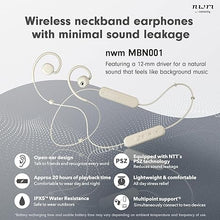 Load image into Gallery viewer, nwm NTT Sonority Wireless Open-Ear Speakers (Neckband) with PSZ Technology MBN001 White Beige

