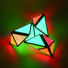 Load image into Gallery viewer, TOSY Magnet Pyramid Glow - 1 Cube Transforms into 1 Billion Shapes, 243 Rare Earth Magnets, Glowing Holographic Design, Spinner Accessory, Fidget/Puzzle/Sensory/STEAM Toy, Christmas Birthday Gift
