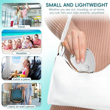 Load image into Gallery viewer, Automatic Electric Nail Clipper with LED Light &amp; Nail File, 3 Speeds LCD Digital Display, Nail Clip Storage, USB Rechargeable Safety Fingernail Trimmer for Baby, Kids, Seniors, Caregivers (White)

