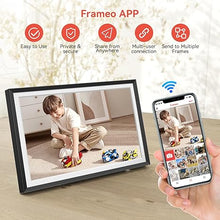 Load image into Gallery viewer, Frameo Digital Picture Frame WiFi 10.1 inch, Smart Digital Photo Frame with 32G Memory, HD Touch Screen, Auto-Rotate, Slideshow, Easy Setup, Share Photos and Videos Anywhere, Thanksgiving Gi-fts
