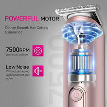 Load image into Gallery viewer, PRITECH Bikini Trimmer for Women, Waterproof Pubic Hair Trimmer Women for Wet &amp; Dry Use, Electric Shaver for Women, Women Electric Razor with Standing Recharge Dock
