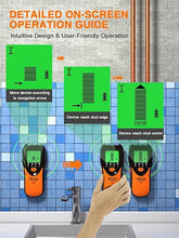 Load image into Gallery viewer, Mecurate Stud Finder Wall Scanner Sensor - 5 in 1 Electronic Stud with LCD Display &amp; Audio Alarm for Wood AC Live Wire Metal Studs Detection Joist Pipe
