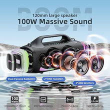 Load image into Gallery viewer, ZEALOT Bluetooth Speaker,100W Booming Sound Speakers Bluetooth Wireless, Dual Pairing, XBass, Bluetooth 5.3, 24000mAh Power Bank, Portable Outdoor Waterproof Speaker for Camping, Beach, and Party
